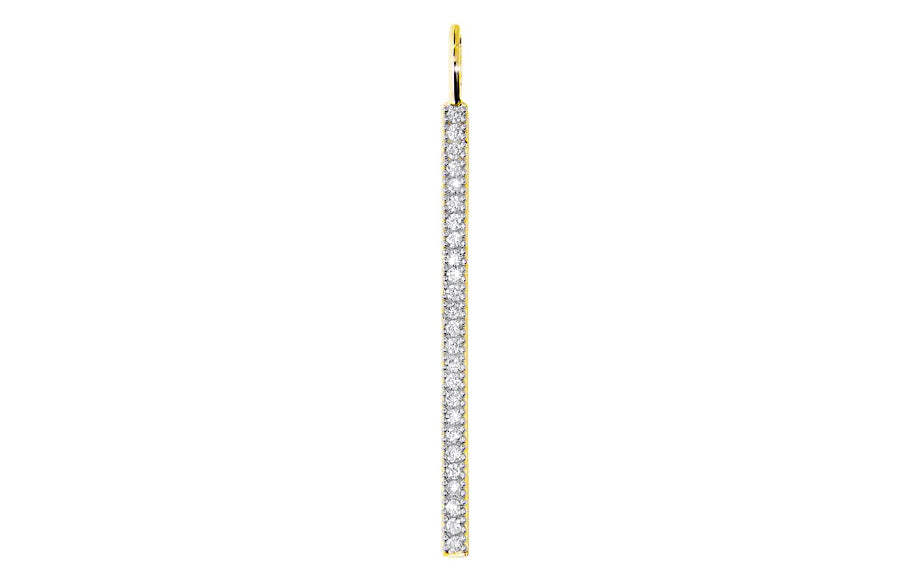 Magic anheng i gult 585 gull med diamanter TW/SI 0,15 ct.