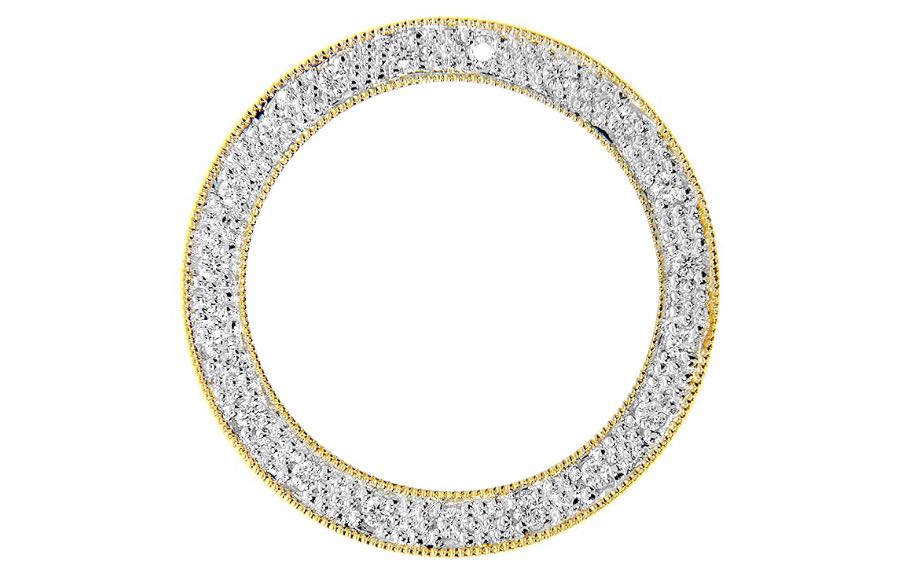 Era anheng i gult 585 gull med diamanter W/SI totalt 0,17 ct.