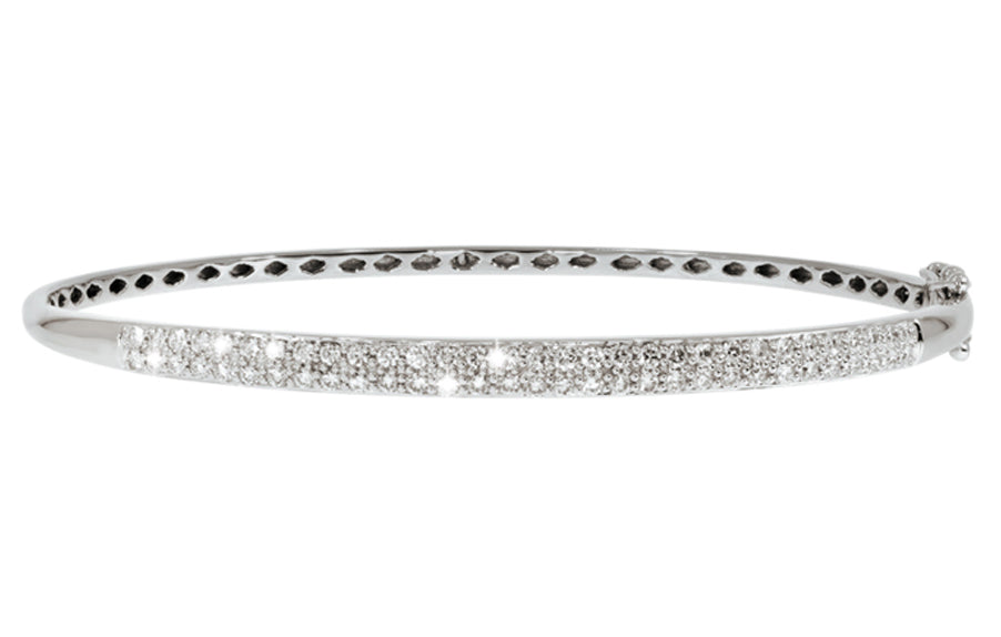 Marilyn armring i hvitt 585 (14K) gull med diamanter W/SI totalt 0,80 ct.
