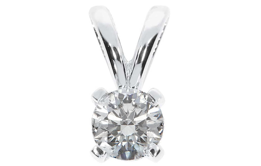 Enjoy anheng i hvitt 585 gull med diamant TW/SI 0,10 ct.