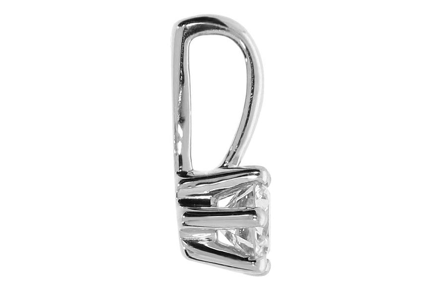 Grace anheng i hvitt 585 gull med diamant 0,10 ct.