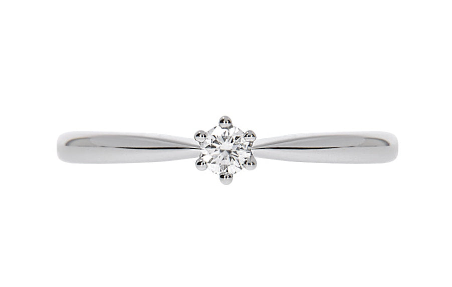 Grace forlovelsesringer i hvitt 585 gull TW/SI 0,15 ct.