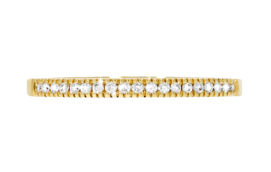 Sublime Gold diamantring i gult 585 gull TW/SI totalt 0,13 ct.
