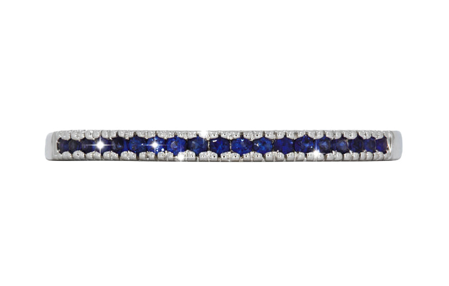 Sublime Blue ring i hvitt 585 gull med safirer totalt 0,16 ct.