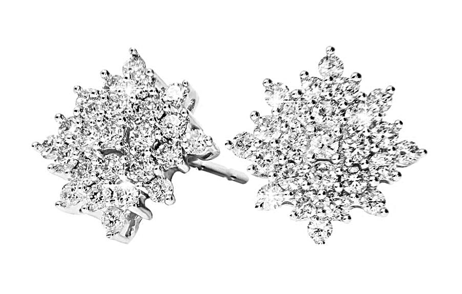 Stardust øredobber i hvitt 585 gull med diamanter TW/SI totalt 0,40 ct.