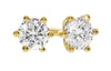 Grace øredobber i gult 585 gull med diamanter TW/SI totalt 0,30 ct.