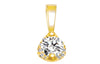 Secret Little anheng i gult 585 gull med diamanter TW/SI totalt 0,17 ct.