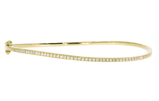 Sublime Gold armring i gult 585 (14K) gull med diamanter W/SI totalt 0,35 ct. 