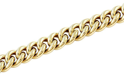 12,5 mm Panser Rund (hul tråd) 585 (14K) gullarmbånd