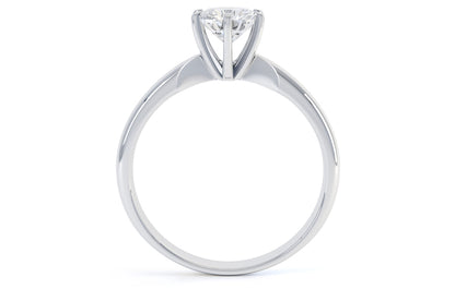 Princess forlovelsesringer i hvitt 585 gull TW/SI 0,30 ct.
