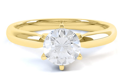 Princess forlovelsesringer i gult 585 gull TW/SI 0,15 ct.