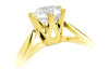 Romans forlovelsesringer i gult 585 gull TW/SI 0,40 ct.
