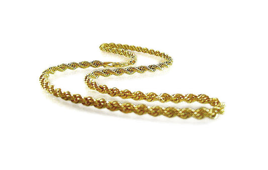 4,4 mm Cordel (hul tråd) 585 (14K) gullkjede